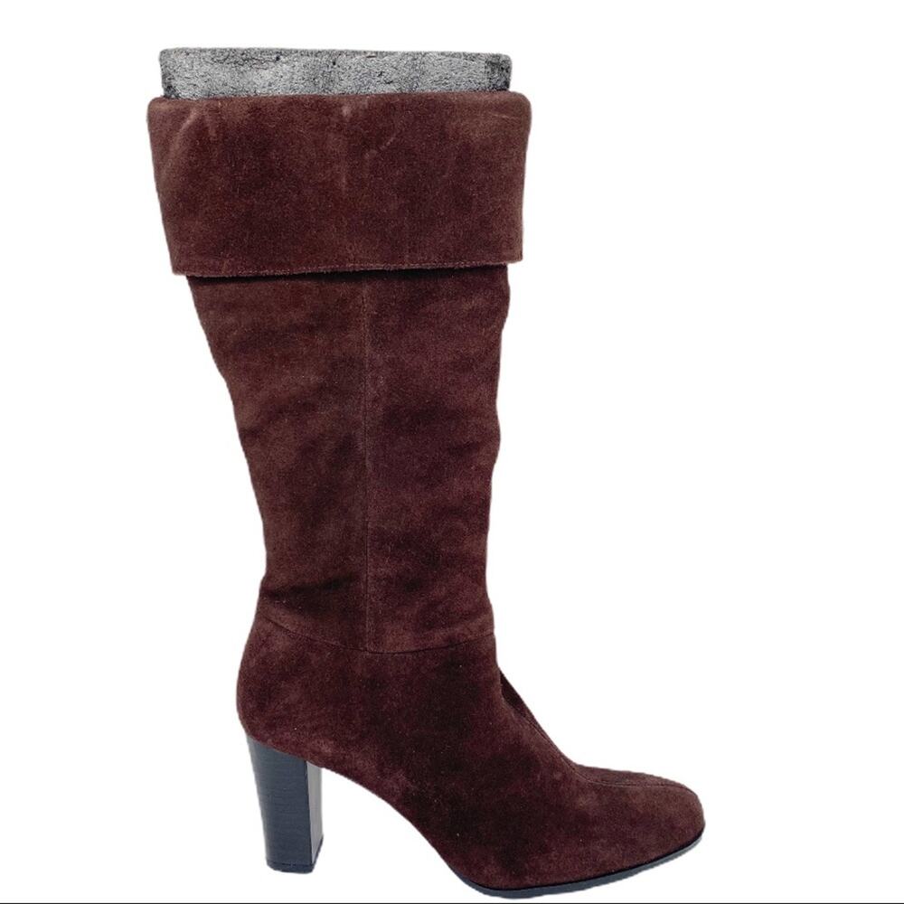 Apostrophe Meander Brown Suede Calf Boots Size 6M